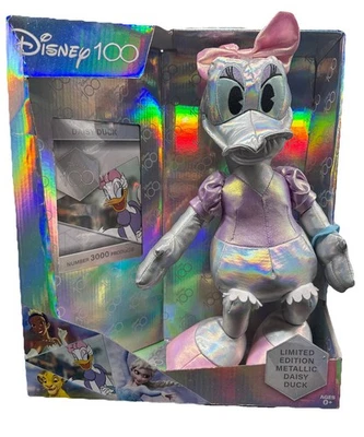 Disney 100 Daisy Duck Metallic Plush - Limited Edition 3000 only - UNOPENED 8843 - image 1 of 4