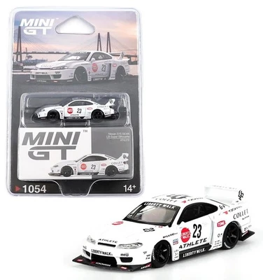 Mini GT 1:64 Nissan S15 Silvia LB-Super Silhouette Athlete White MGT01054 - Image 1 of 4