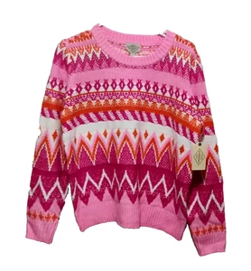 Neu mit Etikett St. Johns Bay Pullover Damen M rosa Rundhalspullover nordisch kuschelig Wintercore - Bild 1 von 7
