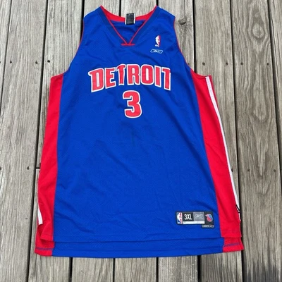 Camiseta cosida vintage🔥 Reebok NBA Detroit Pistons Ben Wallace talla 3XL Foto 1 de 4