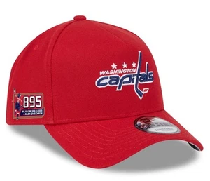 Alexander Ovechkin Washington Capitals New Era 895 9FORTY Adjustable Hat - Red - Picture 1 of 4