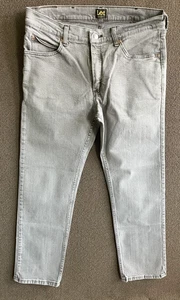 Lee Jeans Regular Fit Faded Gray Size 34x28 - Picture 1 of 8