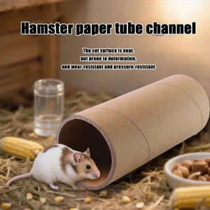 Hamster Tunnel Spielzeug Aus Papier Für Kleintiere Zum Spielen Und Interagieren - Picture 1 of 11