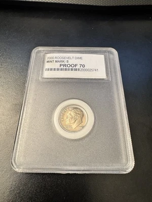 ICG Proof PR70 2000 S 10C Ten Cents Silver Roosevelt Dime - Image 1 of 2