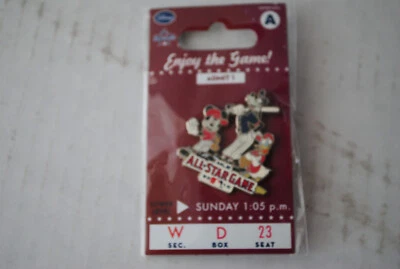 MLB 2010 All-star Game Disney Pin Mickey, Goofy, Donald - Image 1 of 2
