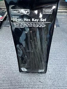 Sears Craftsman USA Nos 20pc Hex Key Set Sae Long And Short Arm 46696 - Picture 1 of 8
