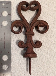 Vintage Metall Endstück 5,5 Zoll hoch zum Einschrauben - Bild 1 von 6