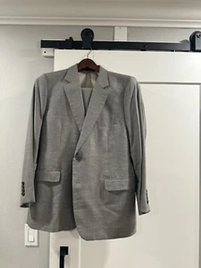 Polo Ralph Lauren Suit 44 Gray 36x28 Pants Pleat 100% Wool - Picture 1 of 10