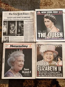 QUEEN ELIZABETH II NEW YORK Times / Post / Daily News / Newsday Newspapers NEW - Picture 1 of 6