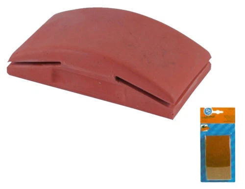 TAMPONE GOMMA MANUALE X CARTA ABRASIVA LUCIDARE PG 339.70 A VELCRO DISCHI MOUSE - Immagine 1 di 1