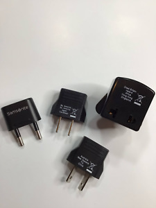Samsonite 4 Plug Current Adapters, No Current Converter