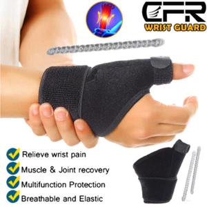 Thumb Wrist Brace Support Hand Sprain Carpal Tunnel Arthritis Sport Left / Right - Picture 1 of 13