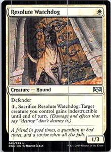 Resolute Watchdog Magic The Gathering Ravnica Allegiance Light Play - Picture 1 of 1
