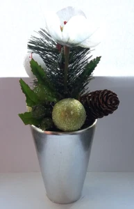 6x Weihnachtsdeko Weihnachten Tischdeko Dekoration Tischgesteck Tischdekoration - Bild 1 von 2