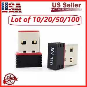 LOT x Realtek RTL8188 USB WiFi 802.11B/G/N Adapter Mini Wireless Network Dongle - Picture 1 of 13