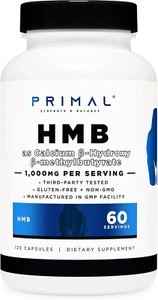 HMB (1000Mg, 120 Capsules) | Athlete Formula, Gluten-Free, Non-Gmo, 60 Servings - Picture 1 of 12