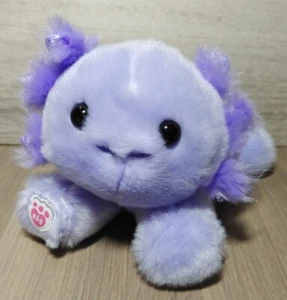 Build A Bear 8" Mini Frijoles Pastel Lavanda Púrpura Axolotl Nuevo con Etiquetas - Certificado de Nacimiento. Etiqueta - Imagen 1 de 3