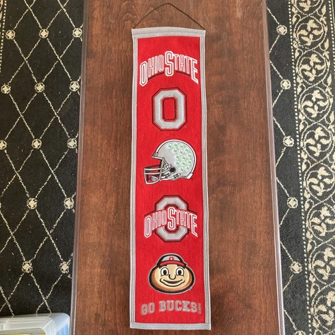 Ohio State Buckeyes Banner,Winning Streak, Embroidered, Great Condition E4 Cover
