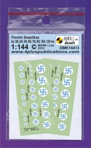 1/144 Decals:  WW2 Finnish Sw@stik@s Various Sizes  : DMK14413 :  MARK1 - Picture 1 of 2