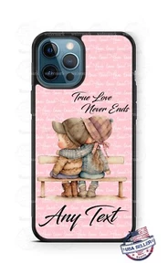 Boy & Girl Love Never End Valentines Phone Case For iPhone 15 Samsung A52 Google - Picture 1 of 4