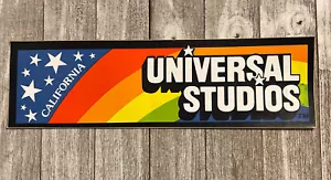 VINTAGE UNIVERSAL STUDIOS CALIFORNIA BUMPER STICKER SOUVENIR ADVERTISING - Picture 1 of 7