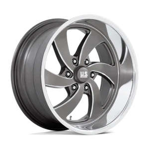 20 Inch Wheel Rim US Mag U133 Desperado Gray Milled 20x8 6x5.5 +1mm New - Picture 1 of 2