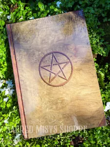 Pentacle Unlined Journal for Dream Tarot Book of Shadows Blank Paper Grimoire - Picture 1 of 3