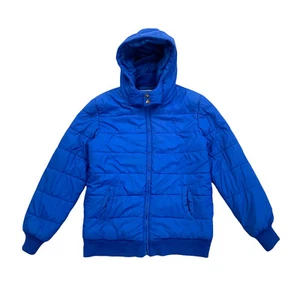 Chaqueta acolchada Penguin Kids | Diseñador con capucha vintage azul niños 10 años - Imagen 1 de 4