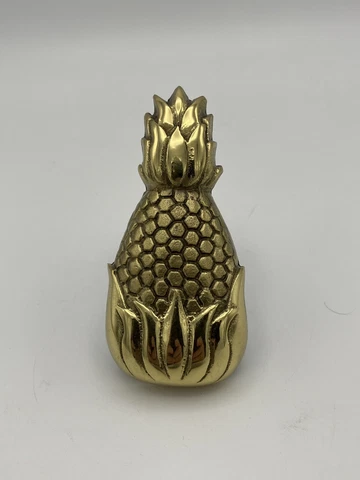 MICHAEL HEALY DESIGNS Artist Signed, Dated 1999 BRASS PINEAPPLE DOORBELL RINGER Cover