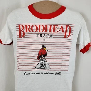 Vintage Brodhead Track 1986 T-Shirt Youth L 14-16 Single Stitch 80s, Deadstock - Picture 1 of 5