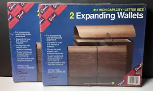 Lot of 2 New Smead Expanding Wallets Folders Letter Size 3.5" Capacity 71354 - Picture 1 of 5