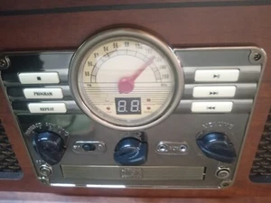 *Retro Vintage Radio CD Cassette MP3 Record Player Turntable Vinyl LP Bluetooth - Picture 1 of 7