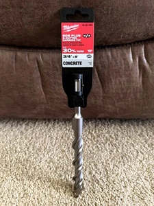 Milwaukee 48-20-7061, 3/4" x 8" SDS PLUS M2 2-Cutter Carbide Cement Concrete Bit - Picture 1 of 2