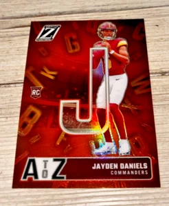 2024 Panini Zenith JAYDEN DANIELS "A to Z" ORANGE Prizm #10 SP PACK FRESH Rookie - Bild 1 von 5