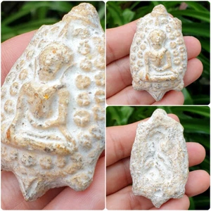 Autentico amuleto tailandese polvere sacra potente Buddha forma tartaruga talismano magico - Foto 1 di 19