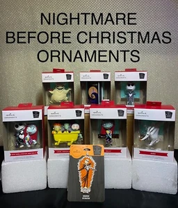 NIGHTMARE BEFORE CHRISTMAS HALLMARK ORNAMENTS🎄FREE SHIPPING 🎁 PRE-HOLIDAY SALE - Picture 1 of 19