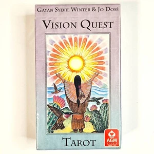 NUEVO - Baraja de Tarot Vision Quest de Jo Dose y Gayan Sylvie Baraja de Cartas de Invierno - Imagen 1 de 3