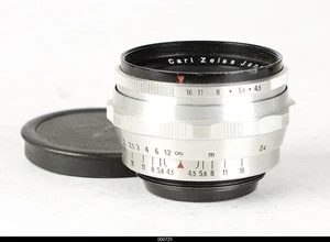 Zeiss Jena Tessar   4.5/40mm 40mm f/4.5 Red T  M42 German lens #3834212 - Picture 1 of 3