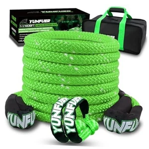 Kinetic Recovery Rope mit 2 weichen 1,26"x 30FT (GRÜN) +2 weichen Schäkeln grün - Bild 1 von 7