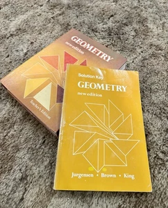 SOLUTION KEY & TEACHER’S EDITION - “Geometry New Edition” - By: Ray C. Jurgensen - Picture 1 of 15