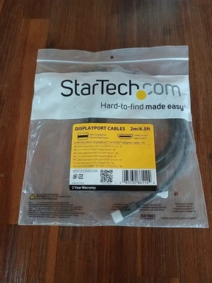 Startech 6.5ft Mini DisplayPort to HDMI Adapter Cable - 4K (/RT6-22142-MDP2HD... - Image 1 of 3