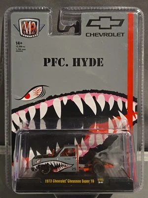 M2 MACHINES 1973 CHEVY CHEYENNE SUPER 10 SQUAREBODY BEDLESS HOBBY SHARK MOUTH - Image 1 of 4