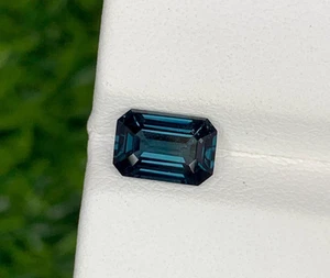 9.36 Ct Flawless Natural Ceylon Blue Spinel Emerald Cut Certified Loose Gemstone - Picture 1 of 5