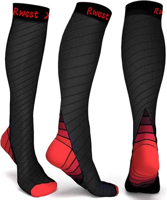 Calze Compressione Graduata Donna E Uomo, Calze Elastiche a Compressione Graduat - Immagine 1 di 4