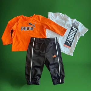 Puma 3-Piece 0-3M Soccer Long Short Sleeve Track Pants Streetwear Athleisure - Picture 1 of 15
