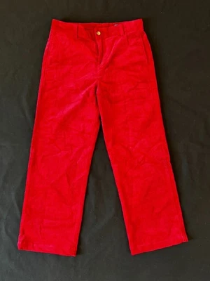 Pantalones de pana rojos Vineyard Vines para niños talla 16 vacaciones Navidad fotos familiares Foto 1 de 4