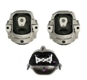 2 x Engine Mounts (Left+Right) + Transmission Mount OEM Compatible with Audi ... - Picture 1 of 4