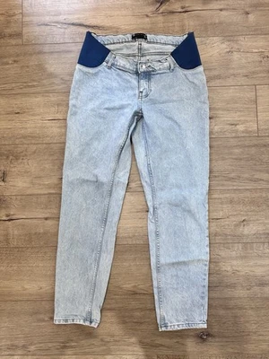 Pantalones de mezclilla para mujer ASOS Maternity talla 6 lavado claro usados en excelente estado Foto 1 de 2