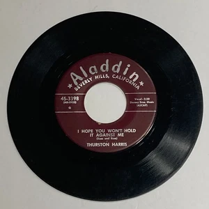 Thurston Harris – I Hope You Won't Hold It 7" Record 45 RPM Aladdin R&B - Picture 1 of 2