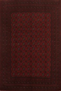 Geometric Handmade Afghan Area Rug 8x11 Oriental Tribal Living Room Wool Carpet - Picture 1 of 12